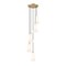 Z-Lite Farrell 5 Light Chandelier, 12in. W x 11in. H, Modern Gold 3043P6-5R-MGLD - alternate 1